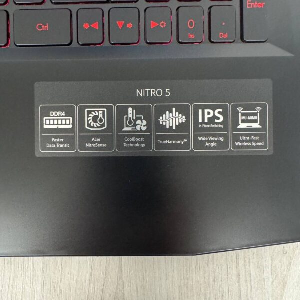 Ігровий ноутбук Acer Nitro 5 AN515-53 / 15.6" (1920x1080) IPS / Intel Core i5-8300H (4 (8) ядра по 2.3 - 4.0 GHz) / 16 GB DDR4 / 500 GB SSD / nVidia GeForce GTX 1050, 4 GB GDDR5, 128-bit / WebCam - Зображення 8