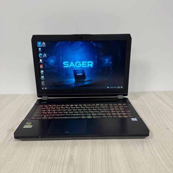 Ігровий ноутбук Clevo Sager P650RP6 / 15.6" (1920x1080) IPS / Intel Core i7-6700HQ (4 (8) ядра по 2.6 - 3.5 GHz) / 16 GB DDR4 / 1000 GB SSD / nVidia GeForce GTX 1060, 6 GB GDDR5, 192-bit / WebCam - Зображення 2
