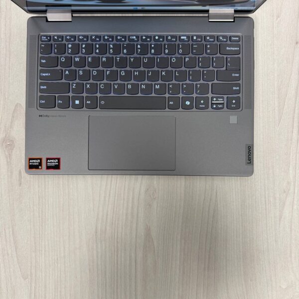 Ультрабук-трансформер Lenovo Yoga 7 14AHP9 / 14" (1920x1200) IPS Touch / AMD Ryzen 5 8640HS (6 (12) ядер по 3.5 - 4.9 GHz) / 8 GB DDR5 / 512 GB SSD NVMe / AMD Radeon 760M Graphics / WebCam - Зображення 8