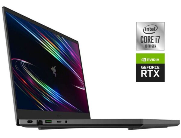 Ігровий ноутбук Б-клас Razer Blade 15 RZ09-0328 / 15.6" (1920x1080) IPS / Intel Core i7-10750H (6 (12) ядер по 2.6 - 5.0 GHz) / 16 GB DDR4 / 512 GB SSD NVMe / nVidia GeForce RTX 2060, 6 GB GDDR6, 192-bit / WebCam