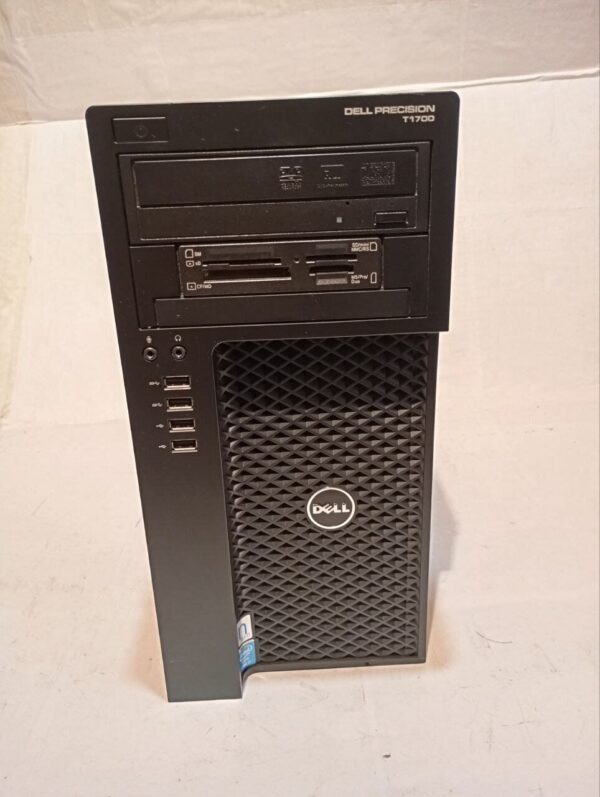 Робоча станція Б-клас Dell Precision T1700 Tower / Intel Core i7-4770 (4 (8) ядра по 3.4 - 3.9 GHz) / 16 GB DDR3 / 256 GB SSD + 1000 GB HDD / nVidia Quadro K620, 2 GB DDR3, 128-bit / DVD-RW - Зображення 2