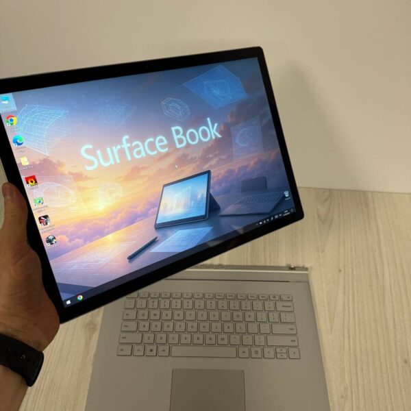 Ігровий ультрабук-трансформер Б-клас Microsoft Surface Book 2 / 15.0" (3240x2160) IPS Touch / Intel Core i7-8650U (4 (8) ядра по 1.9 - 4.2 GHz) / 16 GB DDR3 / 250 GB SSD NVMe / nVidia GeForce GTX 1060, 6 GB GDDR5, 192-bit / WebCam - Зображення 7