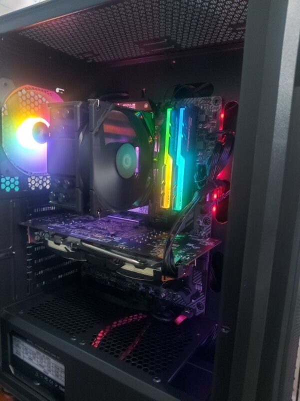 Ігровий ПК 1stPlayer X5 Firebase Tower / AMD Ryzen 5 3600 (6 (12) ядер по 3.6 - 4.2 GHz) / 16 GB DDR4 / 128 GB SSD M.2 + 512 GB SSD / AMD Radeon RX 580, 8 GB GDDR5, 256-bit / 500W + Кабелі DVI та живлення - Зображення 7