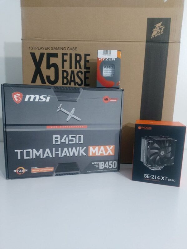 Ігровий ПК 1stPlayer X5 Firebase Tower / AMD Ryzen 5 3600 (6 (12) ядер по 3.6 - 4.2 GHz) / 16 GB DDR4 / 128 GB SSD M.2 + 512 GB SSD / AMD Radeon RX 580, 8 GB GDDR5, 256-bit / 500W + Кабелі DVI та живлення - Зображення 11