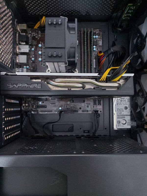 Комплект ПК: DarkFlash Aquarius Mesh Tower / Intel Core i5-7400 (4 ядра по 3.0 - 3.5 GHz) / 32 GB DDR4 / 240 GB SSD M.2 + 500 GB HDD / AMD Radeon RX 570, 8 GB GDDR5, 256-bit / 600W + Монітор LG 24MB37PM-B / 24" (1920x1080) IPS + Кабелі DVI та живлення - Зображення 3