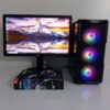 Комплект ПК: DarkFlash Aquarius Mesh Tower / Intel Core i5-7400 (4 ядра по 3.0 - 3.5 GHz) / 32 GB DDR4 / 240 GB SSD M.2 + 500 GB HDD / AMD Radeon RX 570, 8 GB GDDR5, 256-bit / 600W + Монітор LG 24MB37PM-B / 24" (1920x1080) IPS + Кабелі DVI та живлення - Зображення 2