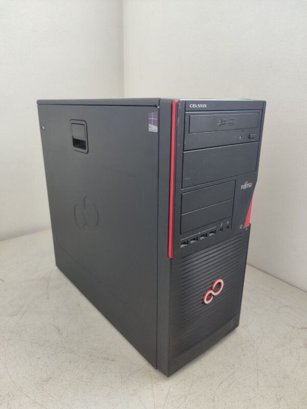 Робоча станція Fujitsu Celsius W530 Workstation Tower / Intel Core i7-4790 (4 (8) ядра по 3.6 - 4.0 GHz) / 16 GB DDR3 / 256 GB SSD + 500 GB HDD / nVidia Quadro K420, 1 GB GDDR3, 128-bit / DVD-ROM - Зображення 3