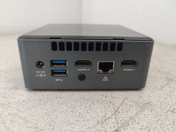 Неттоп Intel NUC (NUC7JY) USFF / Intel Celeron J4025 (2 ядра по 2.0 - 2.9 GHz) / 4 GB DDR4 / 128 GB SSD / Intel UHD Graphics 600 / Wi-Fi / Bluetooth + Блок живлення - Зображення 4