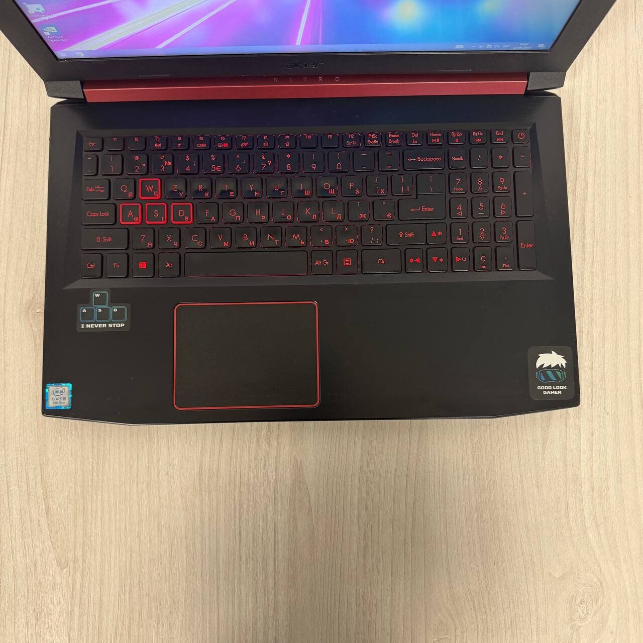 Ігровий ноутбук Б-клас Acer Nitro 5 AN515-53 / 15.6" (1920x1080) IPS / Intel Core i5-8300H (4 (8) ядра по 2.3 - 4.0 GHz) / 16 GB DDR4 / 512 GB SSD NVMe / nVidia GeForce GTX 1050, 4 GB GDDR5, 128-bit / WebCam - Зображення 7