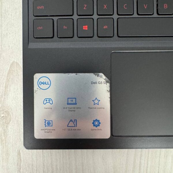 Ігровий ноутбук Б-клас Dell G5 5505 / 15.6" (1920x1080) IPS / AMD Ryzen 5 4600H (6 (12) ядер по 3.0 - 4.0 GHz) / 16 GB DDR4 / 512 GB SSD NVMe / AMD Radeon RX 5600M, 6 GB GDDR6, 192-bit / WebCam - Зображення 8