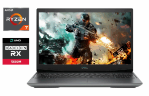 Ігровий ноутбук Dell G5 5505 / 15.6" (1920x1080) IPS / AMD Ryzen 7 4800H (8 (16) ядер по 2.9 - 4.2 GHz) / 16 GB DDR4 / 500 GB SSD / AMD Radeon RX 5600M, 6 GB GDDR6, 192-bit / WebCam / HDMI / Windows 10
