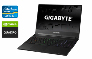 Ігровий ноутбук Gigabyte Aero 15 P65 / 15.6" (1920x1080) IPS / Intel Core i7-7700HQ (4 (8) ядра по 2.8 - 3.8 GHz) / 16 GB DDR4 / 512 GB SSD / nVidia GeForce GTX 1060, 6 GB GDDR5, 192-bit / USB Type-C / HDMI