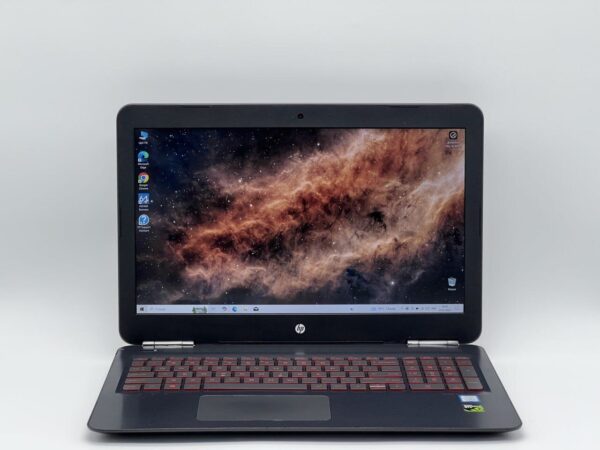 Ігровий ноутбук HP Omen 15-ax210nr / 15.6" (1920x1080) IPS / Intel Core i7-7700HQ (4 (8) ядра по 2.8 - 3.8 GHz) / 16 GB DDR4 / 240 GB SSD / nVidia GeForce GTX 1050 Ti, 4 GB GDDR5, 128-bit / WebCam - Зображення 2