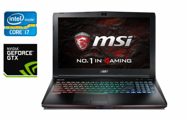 Ігровий ноутбук MSI GE62VR 6RF / 15.6" (1920x1080) IPS / Intel Core i7-6700HQ (4 (8) ядра по 2.6 - 3.5 GHz) / 16 GB DDR4 / 512 GB SSD / nVidia GeForce GTX 1060, 6 GB GDDR5, 192-bit / WebCam / HDMI