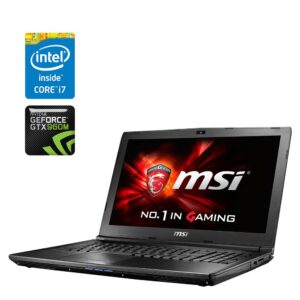 Ігровий ноутбук Б-клас MSI GL72 7QF / 17.3" (1920x1080) IPS / Intel Core i7-7700HQ (4 (8) ядра по 2.8 - 3.8 GHz) / 16 GB DDR4 / 480 GB SSD / nVidia GeForce GTX 960M, 4 GB GDDR5, 128-bit / WebCam