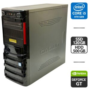 Комп'ютер Б-клас PrimePC Solo Tower / Intel Core i5-4440 (4 ядра по 3.1 - 3.3 GHz) / 8 GB DDR3 / 120 GB SSD + 500 GB HDD / nVidia GeForce GT 710, 1 GB GDDR3, 64-bit / DVD-ROM / 360W