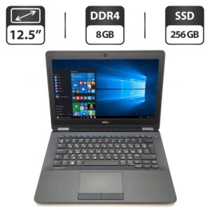 Нетбук Dell Latitude E7270 / 12.5" (1366x768) TN / Intel Core i5-6200U (2 (4) ядра по 2.3 - 2.8 GHz) / 8 GB DDR4 / 240 GB SSD / Intel HD Graphics 520 / WebCam
