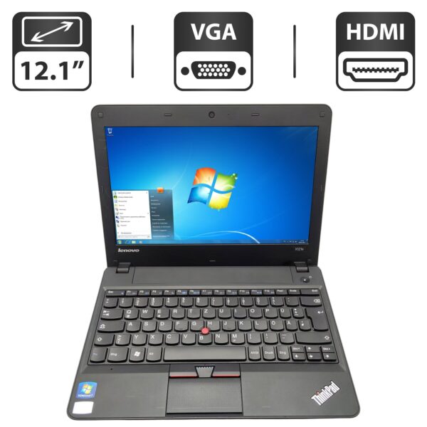 Нетбук Lenovo ThinkPad X121e / 12.1" (1366x768) TN / AMD E-450 (2 ядра по 1.65 GHz) / 6 GB DDR3 / 320 GB HDD / AMD Radeon HD 6320 Graphics / WebCam / АКБ не тримає