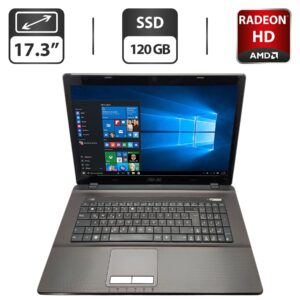 Ноутбук Asus K73 / 17.3" (1600x900) TN / AMD A6-3420M (4 ядра по 1.5 - 2.4 GHz) / 6 GB DDR3 / 120 GB SSD / AMD Radeon HD 7670M, 1 GB GDDR3, 128-bit / WebCam