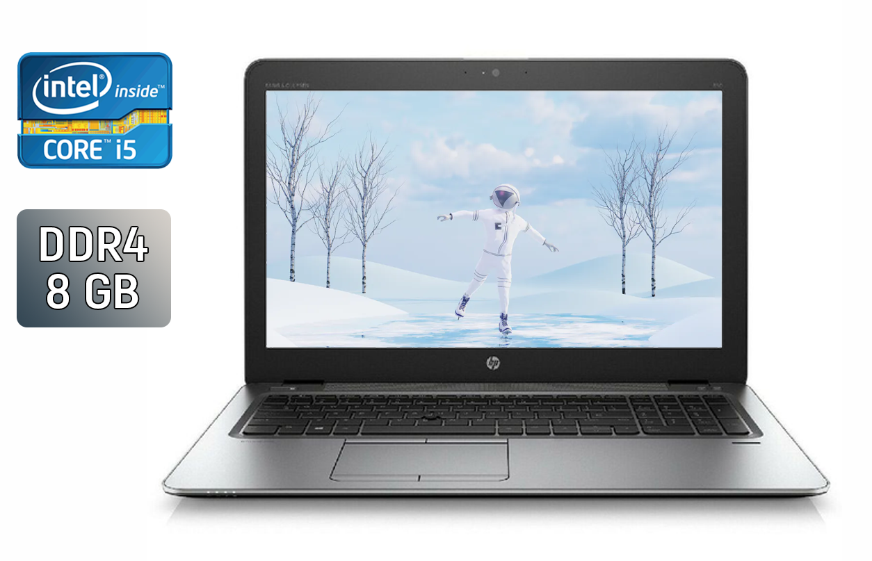 Ноутбук Б-клас HP EliteBook 850 G3 / 15.6" (1366x768) TN / Intel Core i5-6200U (2 (4) ядра по 2.3 - 2.8 GHz) / 8 GB DDR4 / 240 GB SSD / Intel HD Graphics 520 / WebCam / Fingerprint / Windows 10