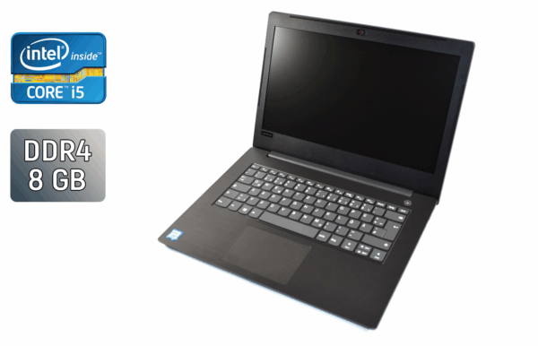 Ноутбук Б-клас Lenovo IdeaPad V330-14IKB / 14" (1920x1080) TN / Intel Core i5-8250U (4 (8) ядра по 1.6 - 3.4 GHz) / 8 GB DDR4 / 256 GB SSD / Intel UHD Graphics 620 / WebCam / HDMI