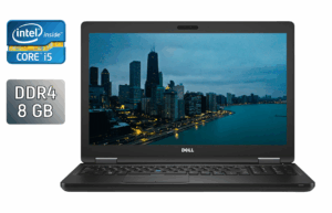 Ноутбук Dell Latitude 5580 / 15.6" (1920x1080) IPS / Intel Core i5-7300U (2 (4) ядра по 2.6 - 3.5 GHz) / 8 GB DDR4 / 240 GB SSD / Intel HD Graphics 620 / WebCam / HDMI / Windows 10