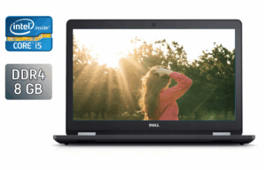 Ноутбук Dell Latitude E5570 / 15.6" (1920x1080) IPS / Intel Core i5-6300U (2 (4) ядра по 2.4 - 3.0 GHz) / 8 GB DDR4 / 240 GB SSD / Intel HD Graphics 520 / HDMI / WebCam / Windows 10