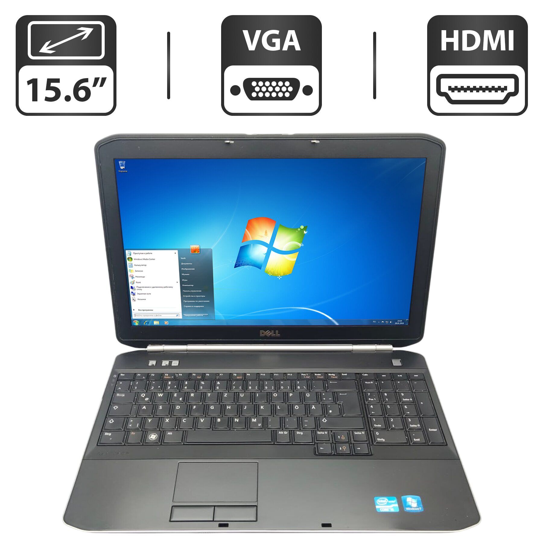 Ноутбук Dell Latitude E6520 / 15.6" (1366x768) TN / Intel Core i5-2430M (2 (4) ядра по 2.4 - 3.0 GHz) / 6 GB DDR3 / 500 GB HDD / Intel HD Graphics 3000
