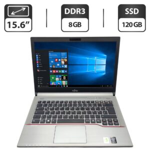 Ноутбук Fujitsu LifeBook E744 / 14" (1600x900) TN / Intel Core i5-4300M (2 (4) ядра по 2.6 - 3.3 GHz) / 8 GB DDR3 / 120 GB SSD / Intel HD Graphics 4600