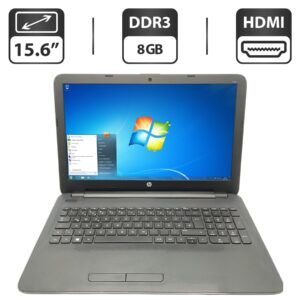 Ноутбук HP 255 G4 / 15.6" (1366x768) TN / AMD A6-6310 (4 ядра по 1.8 - 2.4 GHz) / 8 GB DDR3 / 500 GB HDD / AMD Radeon R4 Graphics / WebCam / DVD-ROM