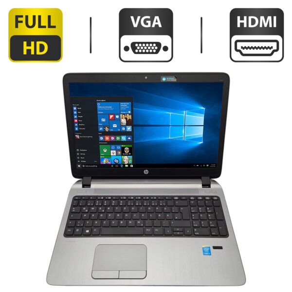 Ноутбук HP ProBook 450 G2 / 15.6" (1920x1080) TN / Intel Core i5-5200U (2 (4) ядра по 2.2 - 2.7 GHz) / 6 GB DDR3 / 500 GB HDD / Intel HD Graphics 5500 / WebCam / DVD-ROM
