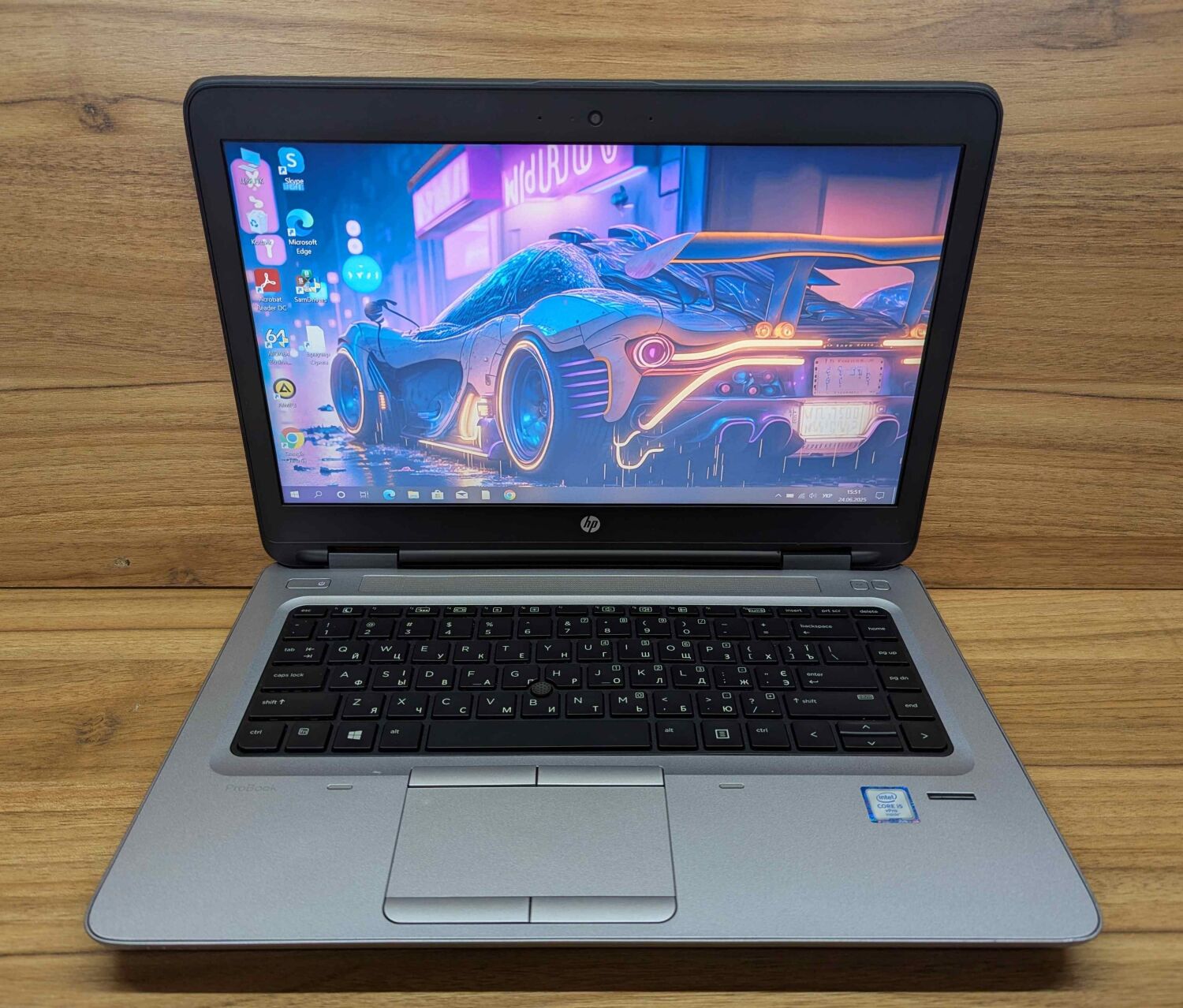 Ноутбук HP ProBook 640 G2 / 14" (1920x1080) IPS / Intel Core i7-6600U (2 (4) ядра по 2.6 - 3.4 GHz) / 8 GB DDR4 / 240 GB SSD / Intel HD Graphics 520 / WebCam / TouchID / Windows 10 - Зображення 2