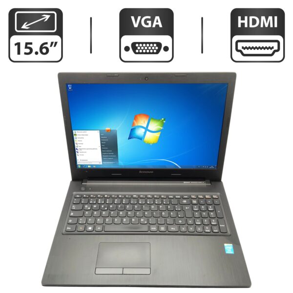 Ноутбук Б-клас Lenovo G500 / 15.6" (1366x768) TN / Intel Pentium 2020M (2 ядра по 2.4 GHz) / 6 GB DDR3 / 500 GB HDD / Intel HD Graphics / WebCam / DVD-ROM