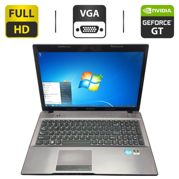Ноутбук Lenovo IdeaPad Z570 / 15.6" (1366x768) TN / Intel Core i3-2330M (2 (4) ядра по 2.2 GHz) / 6 GB DDR3 / 500 GB HDD / nVidia GeForce GT 540M, 1 GB GDDR3, 64-bit / WebCam