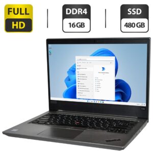 Ноутбук Б-клас Lenovo ThinkPad E480 / 14" (1920x1080) IPS / Intel Core i5-7200U (2 (4) ядра по 2.5 - 3.1 GHz) / 16 GB DDR4 / 480 GB SSD / Intel UHD Graphics 620 / WebCam / Windows 11 Pro