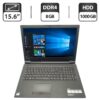 Ноутбук Lenovo V110-15 / 15.6" (1366x768) TN / AMD E2-9010 (2 ядра по 2.0 - 2.2 GHz) / 8 GB DDR4 / 1000 GB HDD / AMD Radeon R2 Graphics / WebCam / DVD-ROM