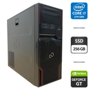 Робоча станція Fujitsu Celsius W510 Workstation Tower / Intel Core i7-2600 (4 (8) ядра по 3.4 - 3.8 GHz) / 16 GB DDR3 / 256 GB SSD / nVidia GeForce GT 630, 4 GB GDDR3, 128-bit / DVD-ROM