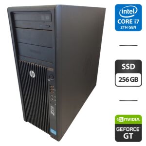 Робоча станція HP Z210 Workstation Tower / Intel Core i7-2600 (4 (8) ядра по 3.4 - 3.8 GHz) / 16 GB DDR3 / 256 GB SSD / nVidia Quadro K620, 2 GB GDDR3, 128-bit / DVD-ROM
