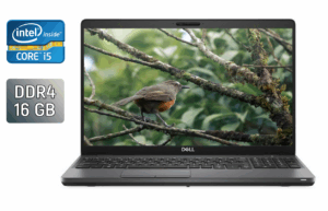 Ультрабук Б-клас Dell Latitude 5500 / 15.6" (1920x1080) IPS / Intel Core i5-8365U (4 (8) ядра по 1.6 - 4.1 GHz) / 16 GB DDR4 / 512 GB SSD / Intel UHD Graphics / WebCam / HDMI / Windows 10