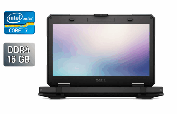 Захищений ноутбук Dell Latitude 14 Rugged 5414 / 14" (1920x1080) IPS / Intel Core i7-6600U (2 (4) ядра по 2.6 - 3.4 GHz) / 16 GB DDR4 / 512 GB SSD / Intel HD Graphics 520 / Fingerprint / Windows 10