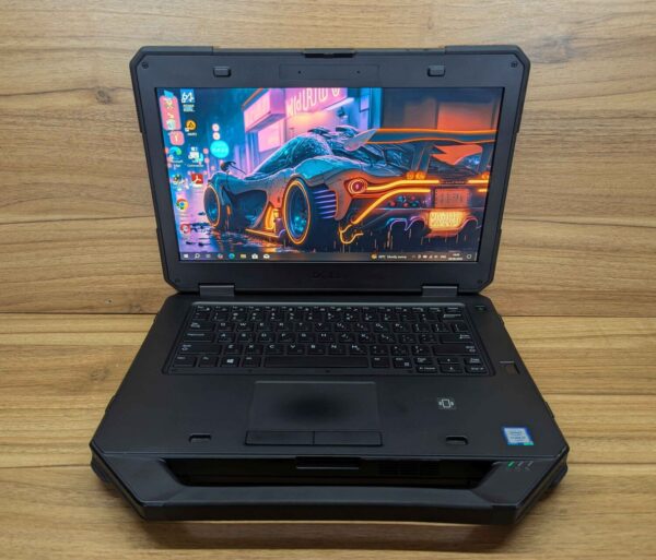 Захищений ноутбук Dell Latitude 14 Rugged 5414 / 14" (1920x1080) IPS / Intel Core i7-6600U (2 (4) ядра по 2.6 - 3.4 GHz) / 8 GB DDR4 / 240 GB SSD / Intel HD Graphics 520 / Fingerprint / Windows 10 - Зображення 2