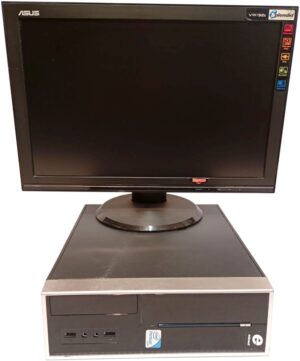 Комплект ПК Б-клас: Everest SFF / Intel Core i5-2400S (4 ядра по 2.5 - 3.3 GHz) / 8 GB DDR3 / 250 GB HDD / Intel HD Graphics 2000 / DVD-RW + Монитор Asus VW192S / 19" (1440x900) TN / 1x VGA, 1x Audio
