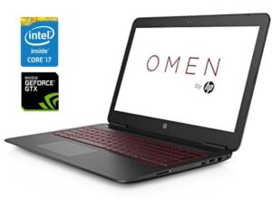 Ігровий ноутбук Б-клас HP Omen 15-ax243dx / 15.6" (1920x1080) IPS / Intel Core i7-7700HQ (4 (8) ядра по 2.8 - 3.8 GHz) / 8 GB DDR4 / 256 GB SSD NVMe / nVidia GeForce GTX 1050, 4 GB GDDR5, 128-bit / WebCam