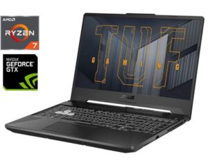 Ігровий ноутбук Asus TUF Gaming A15 FA506IU-MS73 / 15.6" (1920x1080) IPS / AMD Ryzen 7 4800H (8 (16) ядер по 2.9 - 4.2 GHz) / 16 GB DDR4 / 480 GB SSD / nVidia GeForce GTX 1660 Ti, 6 GB GDDR6, 192-bit / WebCam