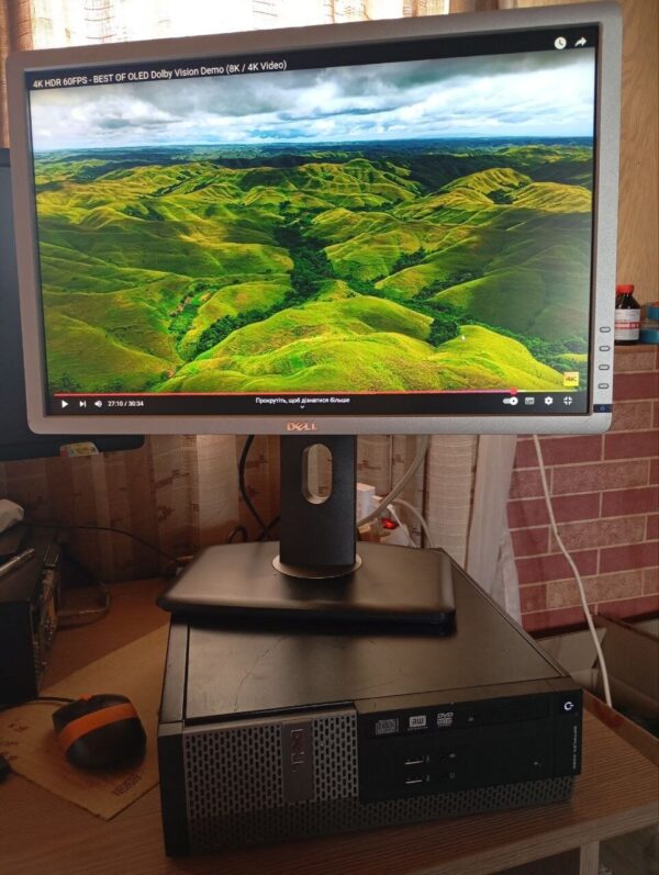 Комплект ПК Б-клас: Dell OptiPlex 3020 SFF / Intel Core i5-4590 (4 ядра по 3.3 - 3.7 GHz) / 8 GB DDR3 / 120 GB SSD / Intel HD Graphics 4600 + Монітор Dell Professional P2213t / 22" (1680x1050) TN / 1x DP, 1x DVI, 1x VGA, 3x USB 2.0 - Зображення 3