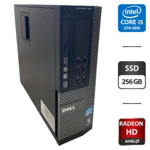 Комп'ютер Dell OptiPlex 990 SFF / Intel Core i5-2500K (4 ядра по 3.3 - 3.7 GHz) / 8 GB DDR3 / 256 GB SSD / AMD Radeon HD 6450, 1 GB GDDR3, 64-bit / DVD-ROM