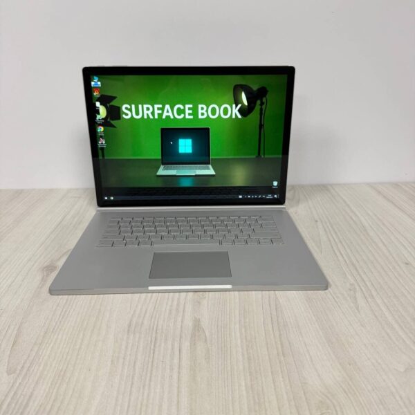 Ігровий ультрабук-трансформер Б-клас Microsoft Surface Book 2 / 15.0" (3240x2160) IPS Touch / Intel Core i7-8650U (4 (8) ядра по 1.9 - 4.2 GHz) / 16 GB DDR3 / 512 GB SSD NVMe / nVidia GeForce GTX 1060, 6 GB GDDR5, 192-bit / WebCam - Зображення 2
