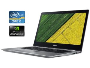 Ультрабук Б-клас Acer Swift 3 SF314-52 / 14" (1920x1080) IPS / Intel Core i5-8250U (4 (8) ядра по 1.6 - 3.4 GHz) / 8 GB DDR4 / 256 GB SSD / nVidia GeForce MX150, 2 GB GDDR5, 64-bit / WebCam / Win 11 Home