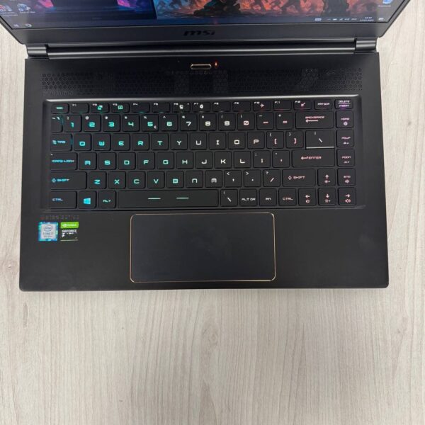 Ігровий ноутбук Б-класс MSI GS65 Stealth 9SE / 15.6" (1920x1080) IPS / Intel Core i7-9750H (6 (12) ядра по 2.6 - 4.5 GHz) / 16 GB DDR4 / 512 GB SSD NVMe / nVidia GeForce RTX 2060, 6 GB GDDR6, 192-bit / WebCam - Зображення 7