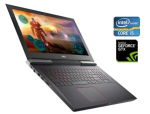 Ігровий ноутбук Б-клас Dell Inspiron 15 Gaming 7577 / 15.6" (1920x1080) IPS / Intel Core i5-7300HQ (4 ядра по 2.5 - 3.5 GHz) / 16 GB DDR4 / 256 GB SSD M.2 / nVidia GeForce GTX 1060 Max-Q, 6 GB GDDR5, 192-bit / WebCam